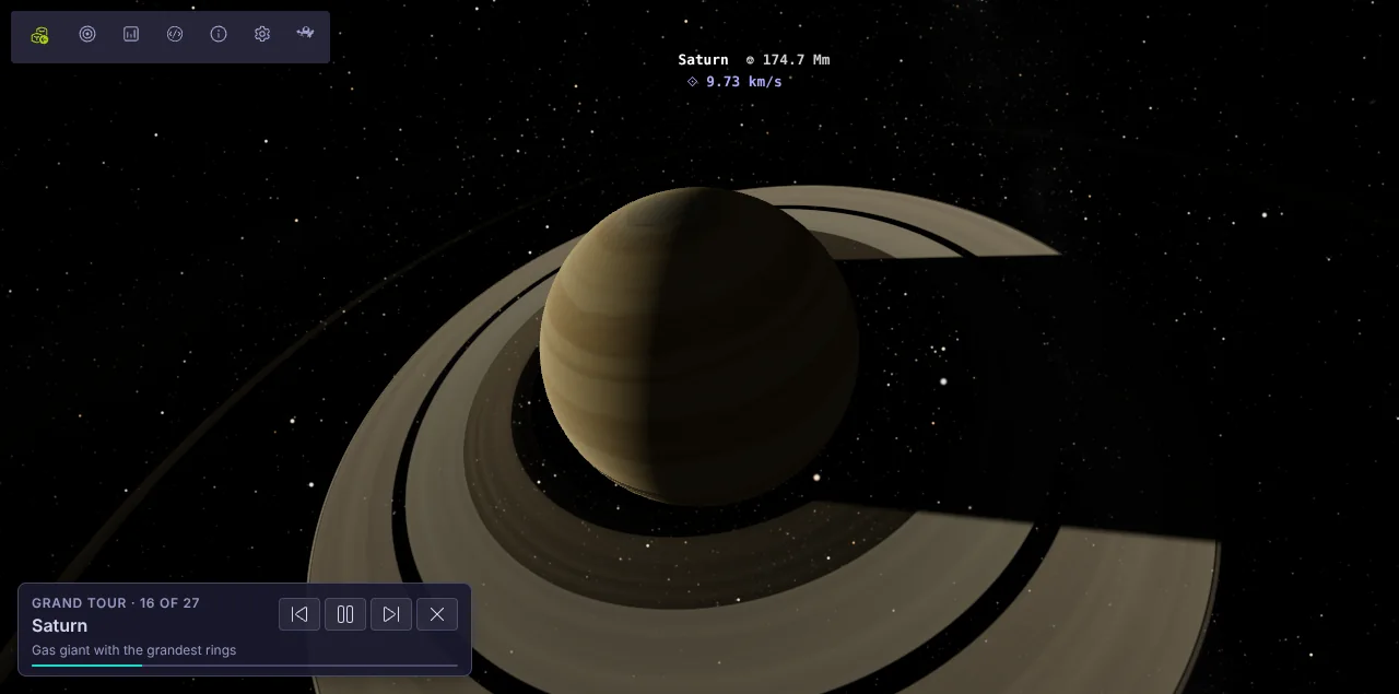 Saturn and its rings